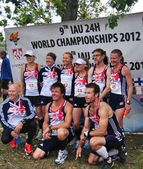 Team GB at the World & European 24 hour Championships in Katowice, Poland 2012 
