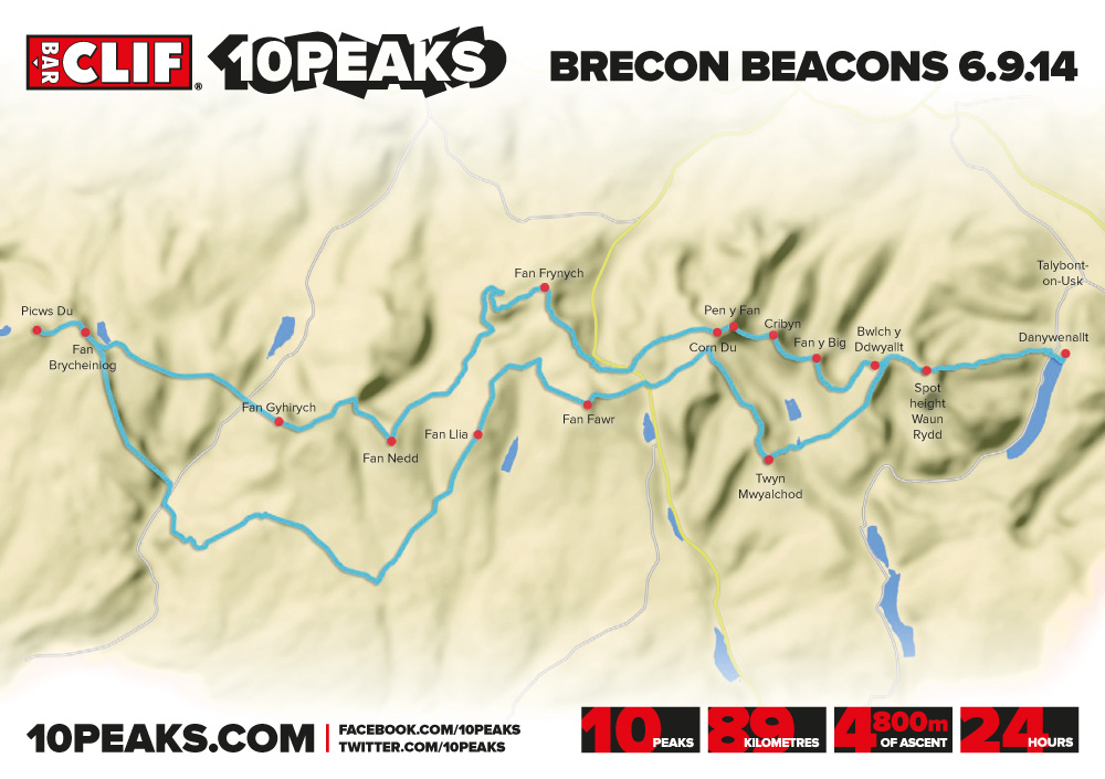 Clif Bar 10 Peaks Brecon Beacons