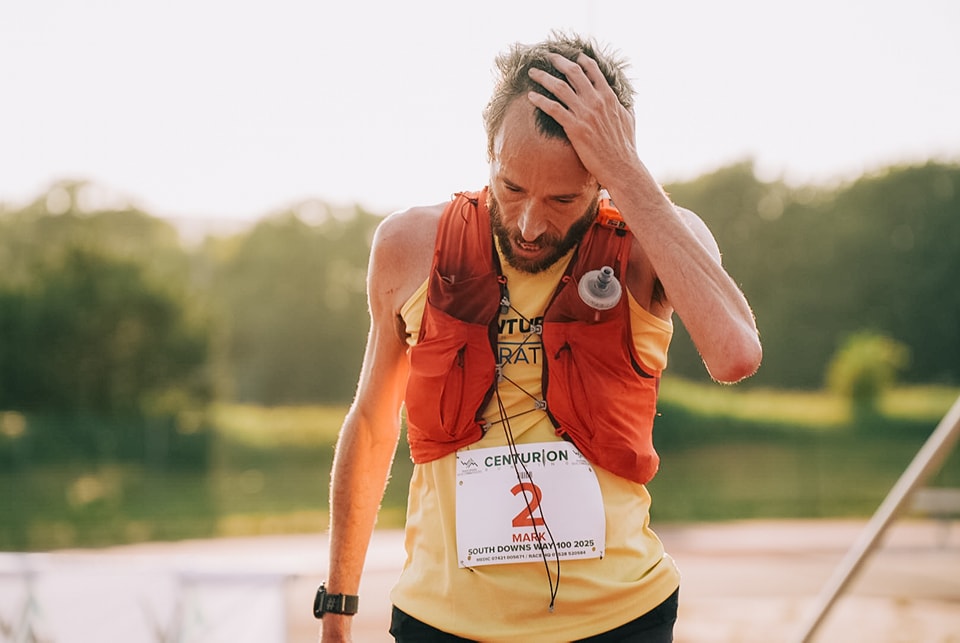 Mark Darbyshire running in the South Downs Way 100 Mile Race